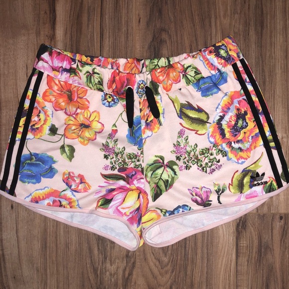 adidas floral shorts